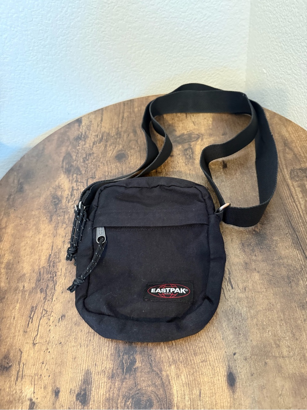 Eastpak Vintage Y2K Black Compact Crossbody Messenger Bag